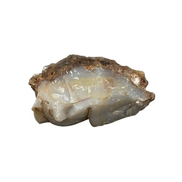 Raw Geode Quartz Specimen With Natural Crystalline Formations Earthy Tones READ - Picture 1 of 12